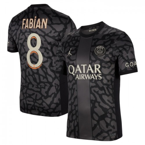 Maillot de Foot Paris Saint-Germain Fabian 8 Third 2023-24 Maillot de Foot Paris Saint-Germain Fabian 8 Third 2023-24